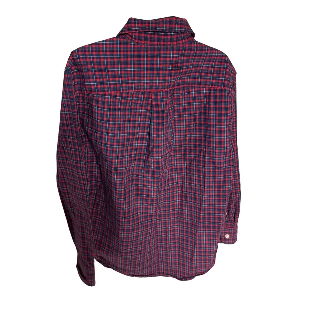 Ralph Lauren Kids Button Down Plaid Shirt - Boys Red‎ Blue Checkered